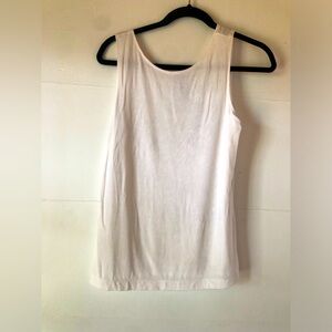 Chicos Travellers Women’s 4 White Tank Undershirt Basic Layering Summer